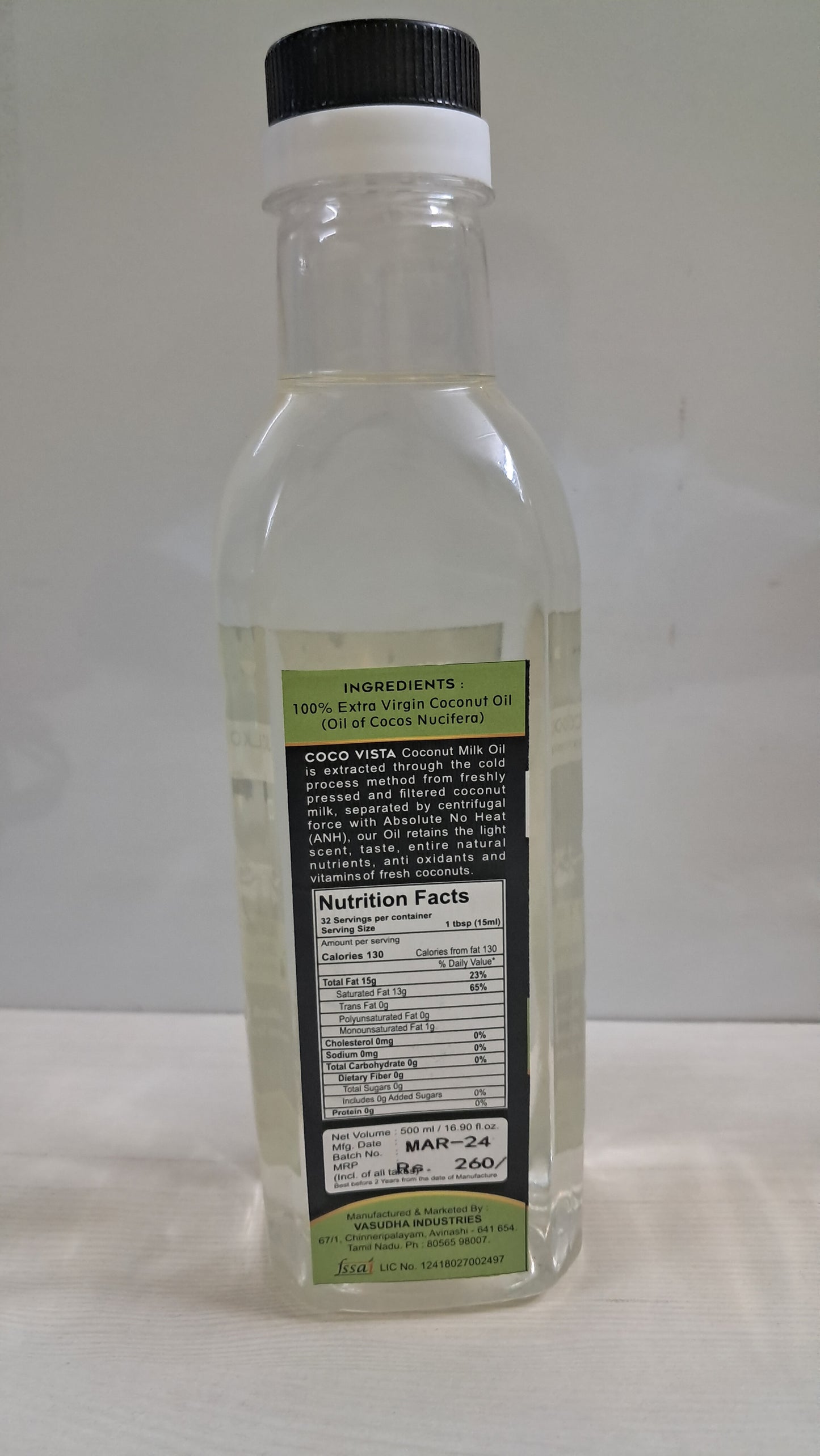 Extra Virgin Coconut Oil - 500ml