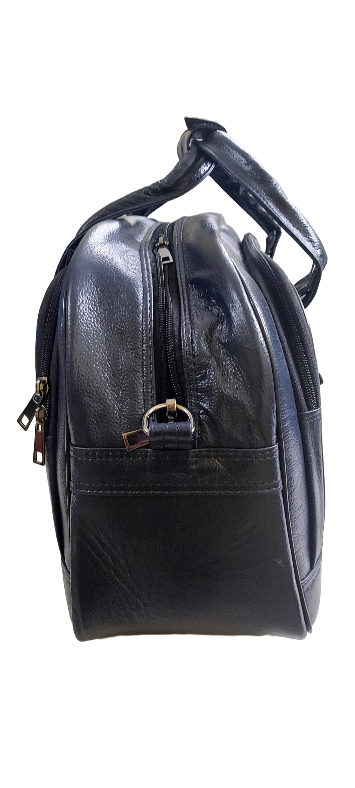 Leather Luggage Bag - Blue