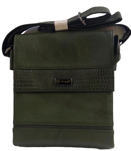 Leather Stylish Sling bag - Green