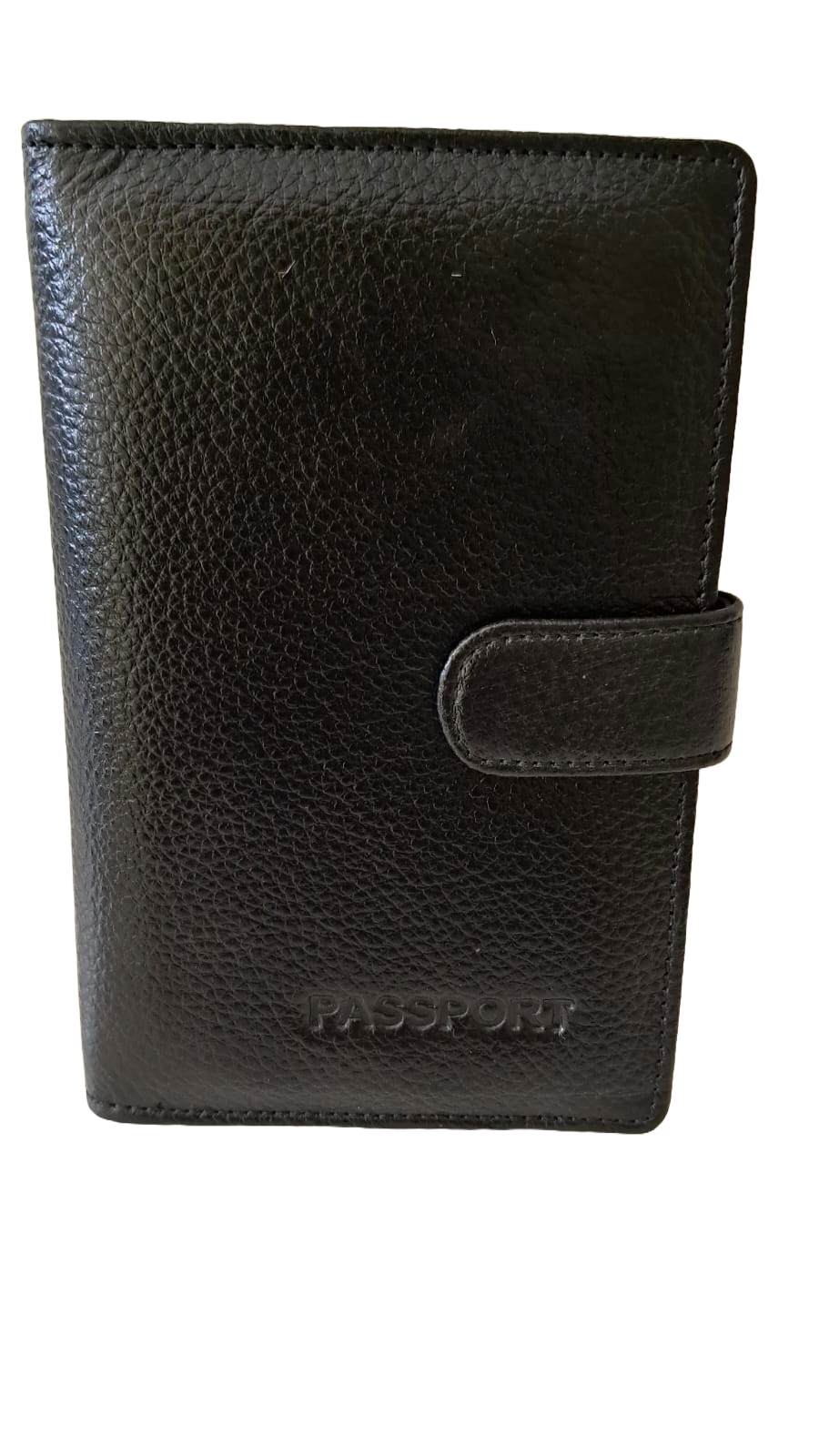 Genuine Leather Black Passport Holder