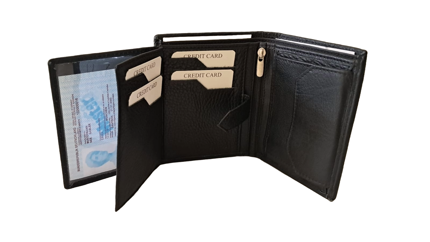 Genuine Black Leather Wallet