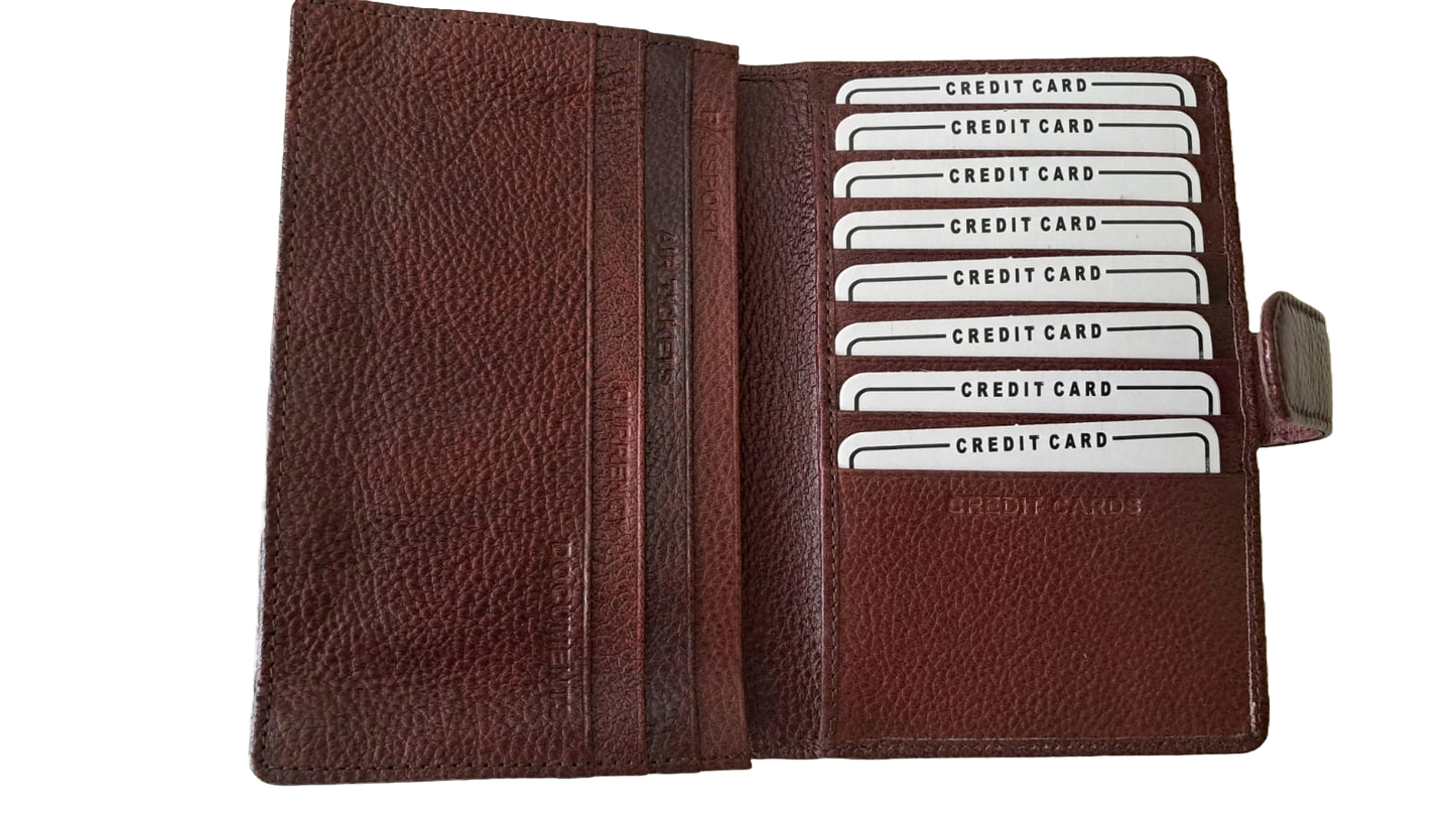 Geniune Brown Leather Passport holder